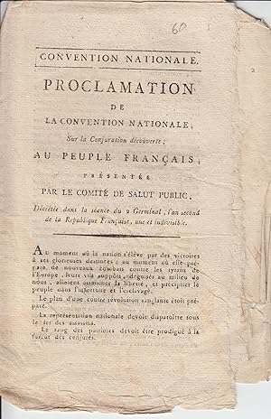 Image du vendeur pour Proclamation de la Convention nationale, sur la conjuration dcouverte, au peuple franais mis en vente par PRISCA