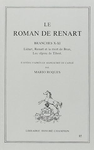 Bild des Verkufers fr Roman de Renart. Branches 10-11. Texte zum Verkauf von Ammareal