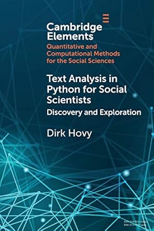 Immagine del venditore per Text Analysis in Python for Social Scientists (Elements in Quantitative and Computational Methods for the Social Sciences) venduto da ZBK Books