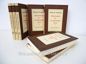 Bild des Verkufers fr Gesamtausgabe der deutschsprachigen Werke, 7 Bnde: I Sonette; II Oden und Epigramme; III Vermischte Gedichte; IV - VI Trauerspiele I, II, III; VII Lustspiele I. zum Verkauf von Versandantiquariat Reader's Corner