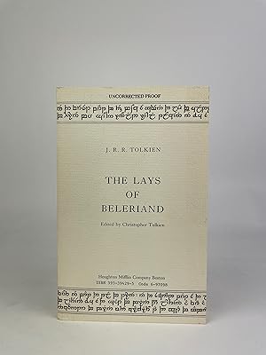 Imagen del vendedor de The Lays of Beleriand Uncorrected Proof US 1985 a la venta por Tolkien Library