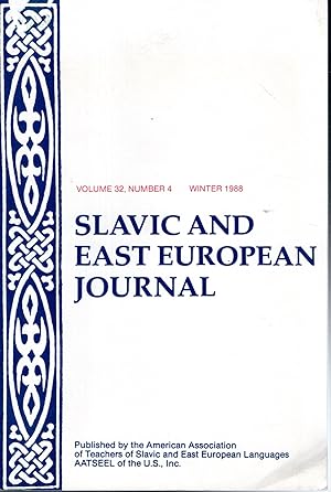 Imagen del vendedor de Slavic and East European Journal Volume 32, No.4: Winter 1988 a la venta por Dorley House Books, Inc.