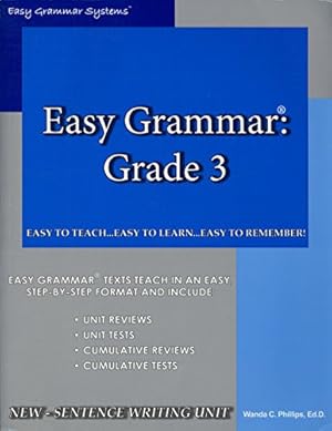 Imagen del vendedor de Easy Grammar 3 - Teacher Edition a la venta por -OnTimeBooks-