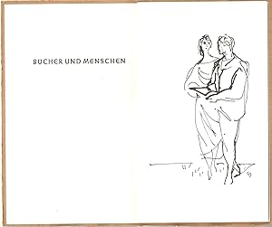 Bücher und Menschen - Mit 1 Zeichnung von Gunter Böhmer (= 80.Kranich-Druck)
