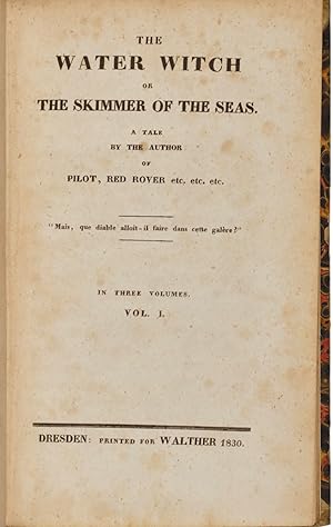 Seller image for The Water Witch or The Skimmer of the Seas for sale by 19th Century Rare Book & Photograph Shop