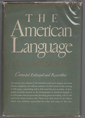 The American Language: An Inquiry into the Development of English in the United States