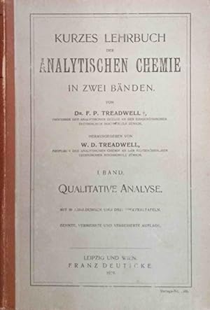 Seller image for Kurzes Lehrbuch der analytischen Chemie; Teil: Bd. 1., Qualitative Analyse Verlags-Nr. 2588 for sale by Logo Books Buch-Antiquariat