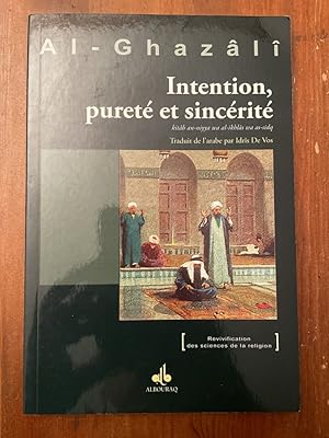 Seller image for Intention, puret et sincrit for sale by Librairie des Possibles