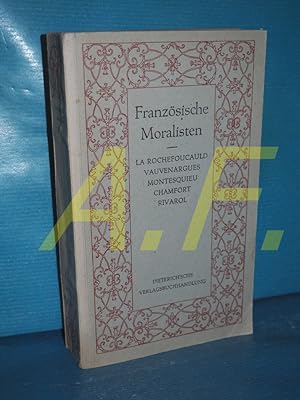 Seller image for Franzsische Moralisten (Sammlung Dieterich 22) for sale by Antiquarische Fundgrube e.U.