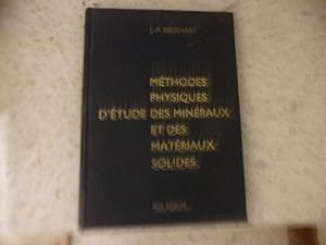 Méthodes physiques d'étude des minéraux et des matériaux solides