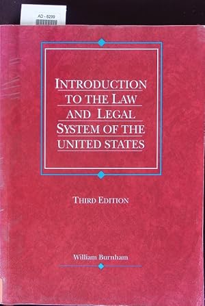 Imagen del vendedor de Introduction to the law and legal system of the United States. a la venta por Antiquariat Bookfarm