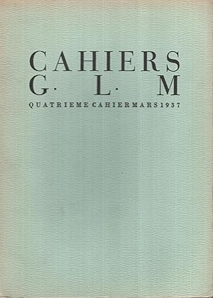 Imagen del vendedor de Cahiers G.L.M. : quatrime cahier a la venta por PRISCA