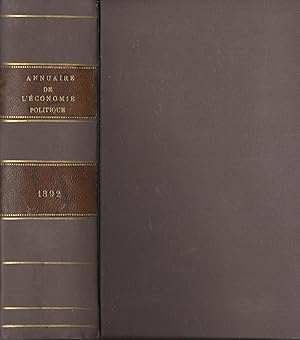 Imagen del vendedor de Annuaire de l'conomie politique et de la statistique, 1892 a la venta por PRISCA