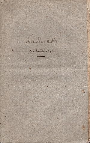 Seller image for Procs-verbal de l'Assemble nationale : sance permanente du vendredi 10 aot 1792, l'an quatrime de la libert. for sale by PRISCA