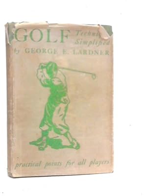 Imagen del vendedor de Golf Technique Simplified a la venta por World of Rare Books