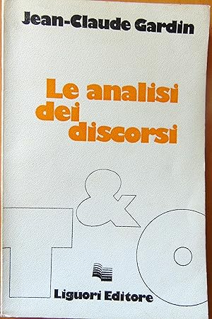 Le analisi dei discorsi