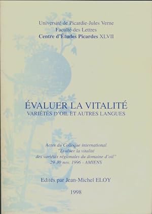 Évaluer la vitalité - Jean-Michel Eloy