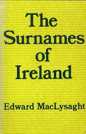 Immagine del venditore per The Surnames of Ireland - Edward MacLysaght venduto da Book Hmisphres