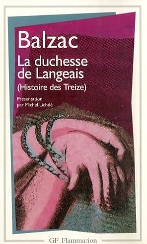 Seller image for La duchesse de Langeais - Honor? De Balzac for sale by Book Hmisphres