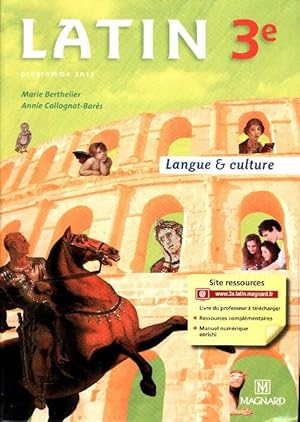 Latin 3e programme 2012 - Collectif