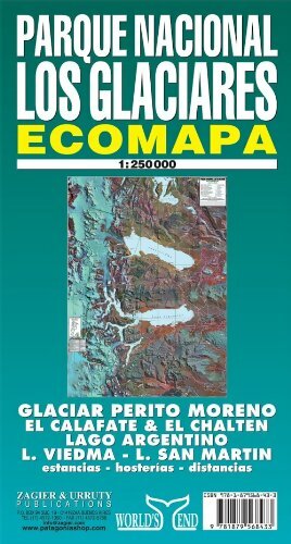Parque Nacional Los Glaciares Map - Eduardo Alvarez