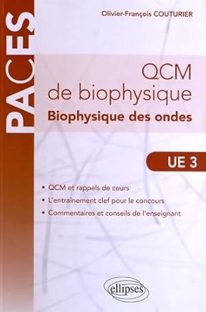 Bild des Verkufers fr QCM de Biophysique des Ondes UE3 QCM & Rappels de Cours - Olivier-Fran?ois Couturier zum Verkauf von Book Hmisphres