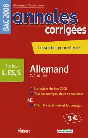 Image du vendeur pour Allemand bac l s es (lv1 et LV2) - Jean-maurice Marvier mis en vente par Book Hmisphres