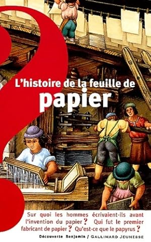 Image du vendeur pour L'histoire de la feuille de papier - Odile Limousin mis en vente par Book Hmisphres