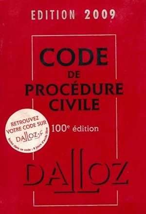 Code de proc?dure civile 2009 - Collectif