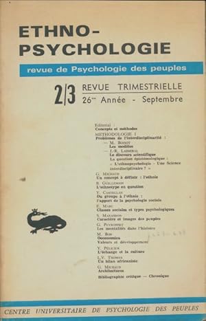 Ethno-psychologie n?2/3 - Collectif