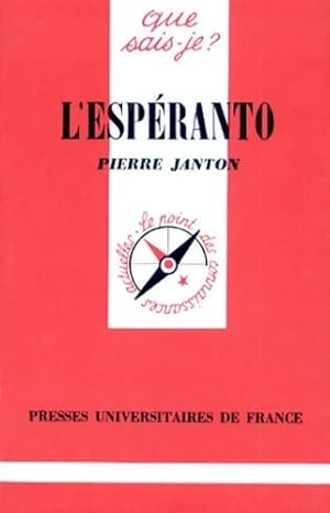 Immagine del venditore per L'esp?ranto - Pierre Janton venduto da Book Hmisphres