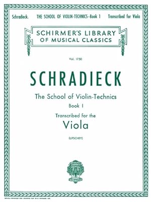 Immagine del venditore per School of Violin Technics, Op. 1 - Book 1 : Viola Method venduto da GreatBookPrices