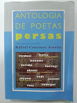 Imagen del vendedor de Antologa de poetas persas a la venta por Libros nicos