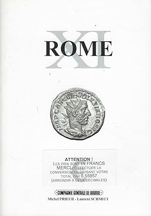 Bild des Verkufers fr Comptoir Gnral de Bourse. Rome XI zum Verkauf von Librairie Archaion