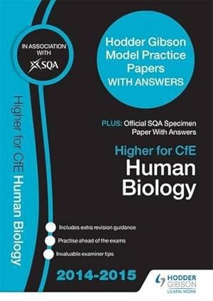 Seller image for SQA Specimen Paper 2014 Higher for CfE Human Biology & Hodder Gibson Model Papers (Sqa Specimen Papers) for sale by WeBuyBooks 2