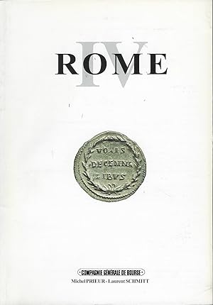 Bild des Verkufers fr Comptoir Gnral Financier. Rome IV zum Verkauf von Librairie Archaion