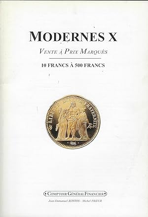 Bild des Verkufers fr Comptoir Gnral Financier. Modernes X zum Verkauf von Librairie Archaion