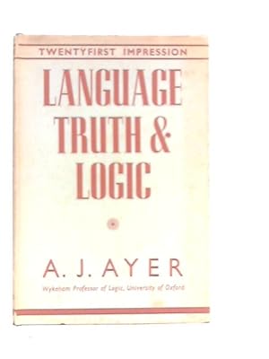 Image du vendeur pour Language, Truth & Logic mis en vente par World of Rare Books