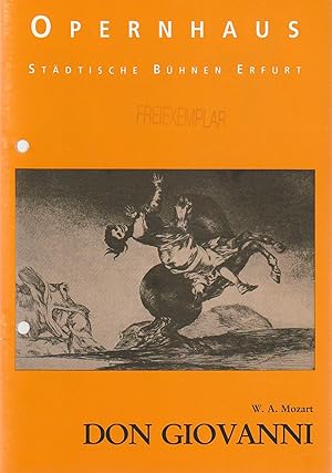 Image du vendeur pour Programmheft Wolfgang Amadeus Mozart DON GIOVANNI Premiere 7. Juni 1992 Spielzeit 1991 / 92 mis en vente par Programmhefte24 Schauspiel und Musiktheater der letzten 150 Jahre