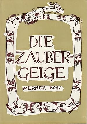 Bild des Verkufers fr Programmheft Werner Egk DIE ZAUBERGEIGE Premiere 3. Mrz 1968 zum Verkauf von Programmhefte24 Schauspiel und Musiktheater der letzten 150 Jahre