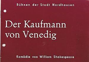 Seller image for Programmheft William Shakespeare DER KAUFMANN VON VENEDIG Premiere 24. Januar 1986 Spielzeit 1985 / 86 Heft 6 for sale by Programmhefte24 Schauspiel und Musiktheater der letzten 150 Jahre