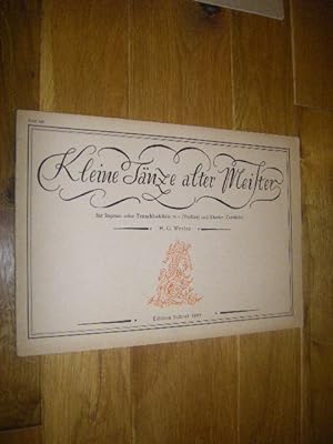 Kleine Tänze alter Meister für Sopran- und Tenorblockflöte in c (Violine) und Klavier (Cembalo)