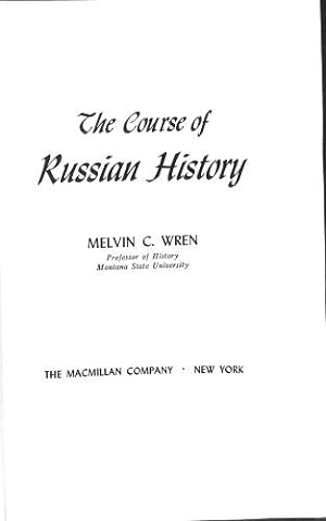 Seller image for The course of Russian history for sale by WeBuyBooks 2