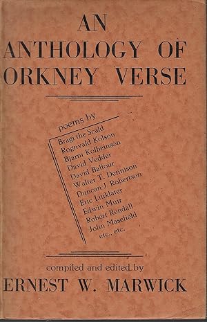 Bild des Verkufers fr An Anthology of Orkney Verse. zum Verkauf von Deeside Books