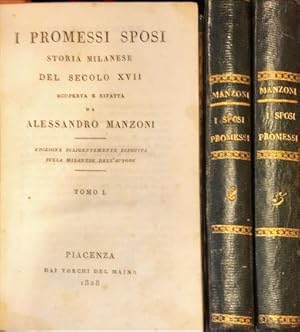 Immagine del venditore per I Promessi sposi. Storia milanese del secolo XVII scoperta e rifatta da Alessandro Manzoni. Tre volumi. venduto da Libreria La Fenice di Pietro Freggio