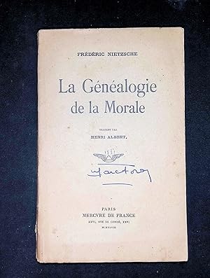 Image du vendeur pour La Gnalogie de la morale traduit par Henri Albert mis en vente par LibrairieLaLettre2