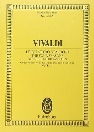 Image du vendeur pour Le Quattro Stagioni (The Four Seasons), Miniature Score mis en vente par Austin Sherlaw-Johnson, Secondhand Music