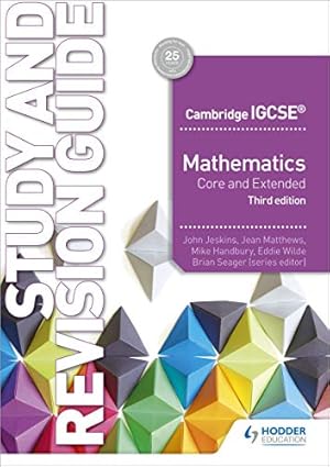 Seller image for Cambridge IGCSE Mathematics Core and Extended Study and Revision Guide 3rd edition for sale by WeBuyBooks 2