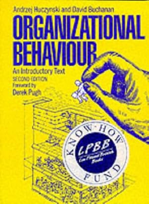 Seller image for Organizational Behaviour: An Introductory Text. for sale by TraperaDeKlaus