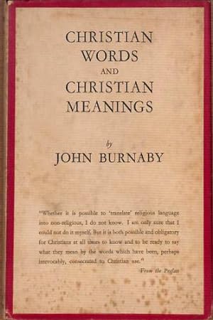 Bild des Verkufers fr Christian Words and Christian Meanings zum Verkauf von WeBuyBooks 2